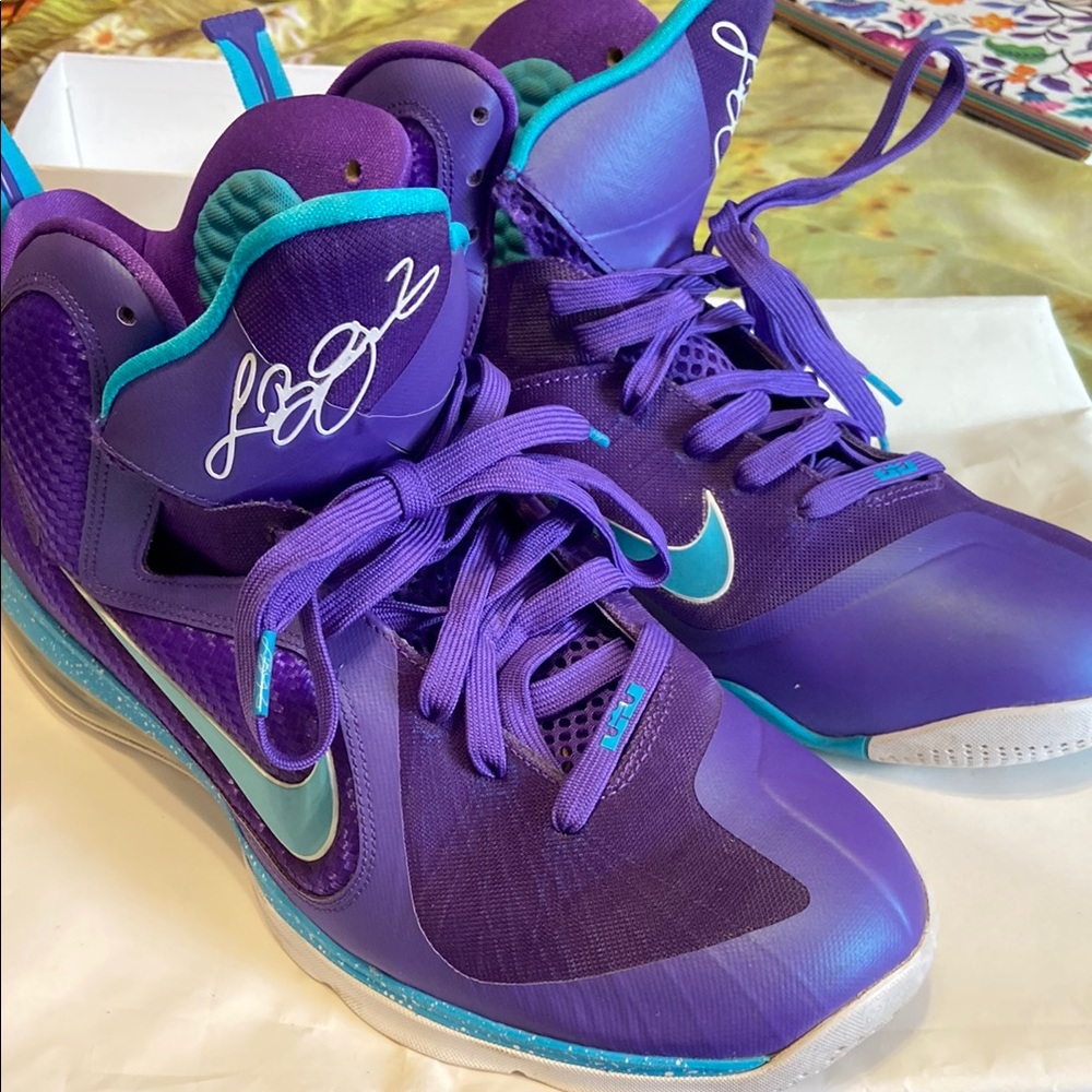 Nike LeBron Summit Lake Hornets Purple and Blue Athletic Sneakers Size 13 Men’s